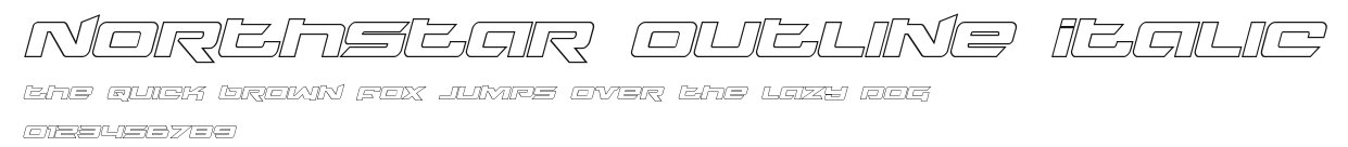 Northstar Outline Italic Preview