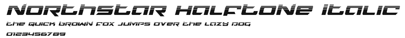 Northstar Halftone Italic Preview
