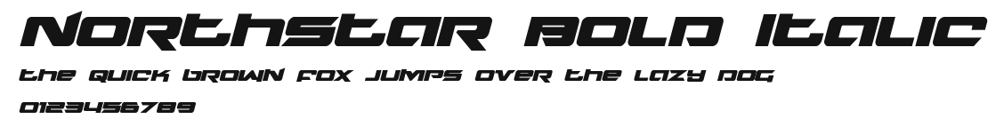 Northstar Bold Italic Preview