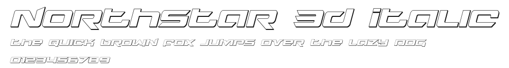 Northstar 3D Italic Preview