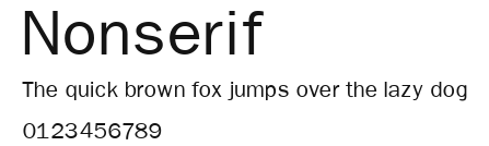 Nonserif Preview