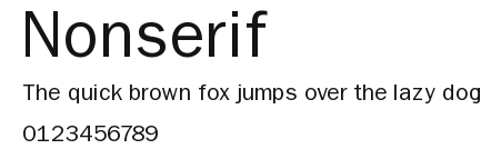 Nonserif Preview