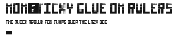 Non-sticky glue on rulers Preview