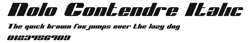 Nolo Contendre Italic Preview