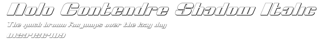 Nolo Contendre Shadow Italic Preview
