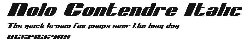 Nolo Contendre Italic Preview