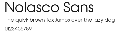 Nolasco Sans Preview