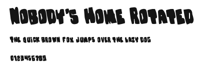 Nobody's Home Rotated Preview