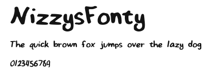 NizzysFonty Preview