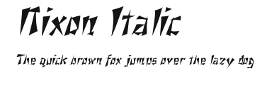 Nixon Italic Preview