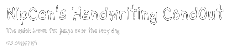 NipCen's Handwriting CondOut Preview