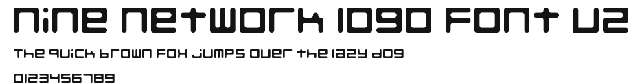 Nine Network logo font v2 Preview