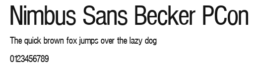 Nimbus Sans Becker PCon Preview