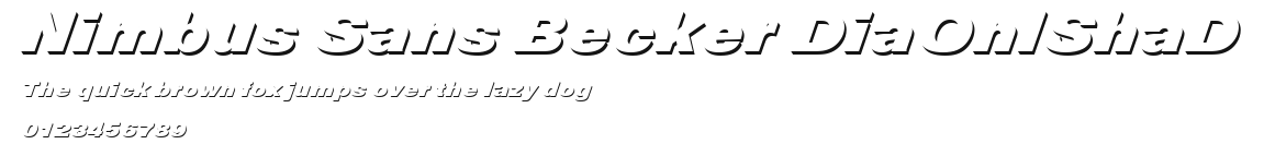 Nimbus Sans Becker DiaOnlShaD Preview