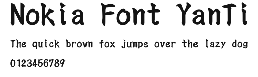 Nokia Font YanTi Preview
