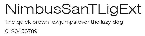 NimbusSanTLigExt Preview