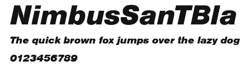 NimbusSanTBla Preview