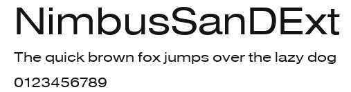 NimbusSanDExt Preview