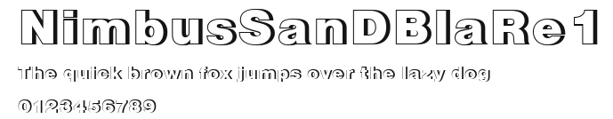 NimbusSanDBlaRe1 Preview