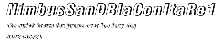 NimbusSanDBlaConItaRe1 Preview