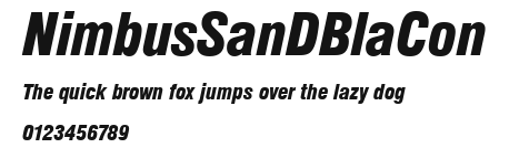 NimbusSanDBlaCon Preview