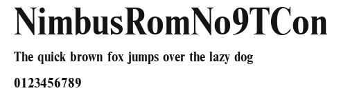 NimbusRomNo9TCon Preview