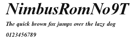 NimbusRomNo9T Preview