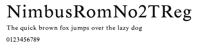 NimbusRomNo2TReg Preview