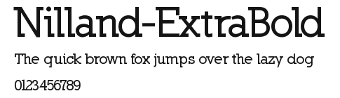 Nilland-ExtraBold Preview