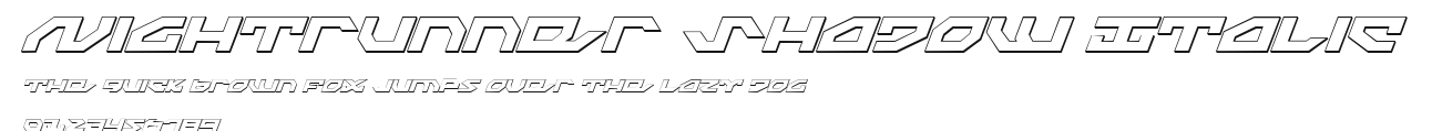 Nightrunner Shadow Italic Preview