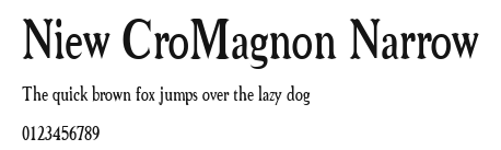 Niew CroMagnon Narrow Preview