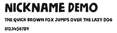 Nickname DEMO Preview