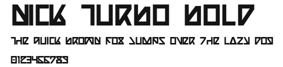 Nick Turbo Bold Preview
