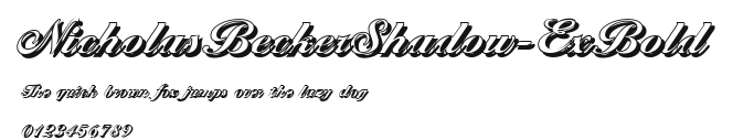 NicholasBeckerShadow-ExBold Preview