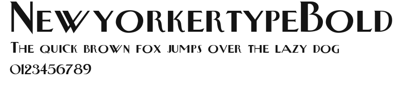 NewyorkertypeBold Preview