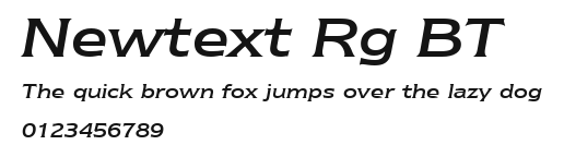 Newtext Rg BT Preview