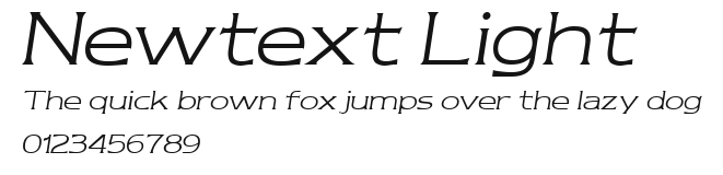 Newtext Light Preview