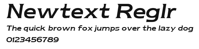 Newtext Reglr Preview