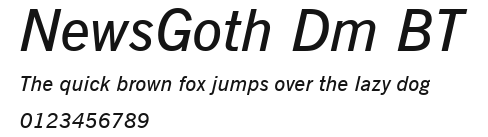 NewsGoth Dm BT Preview