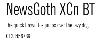 NewsGoth XCn BT Preview