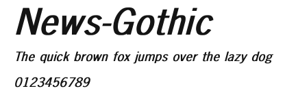 News-Gothic Preview