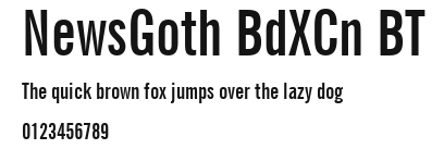 NewsGoth BdXCn BT Preview