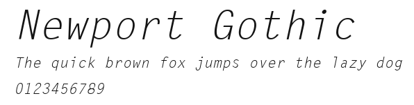 Newport Gothic Preview