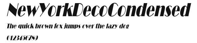NewYorkDecoCondensed Preview