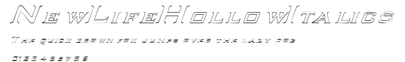 NewLifeHollowItalics Preview