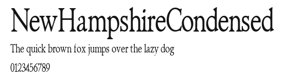 NewHampshireCondensed Preview