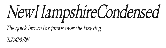 NewHampshireCondensed Preview