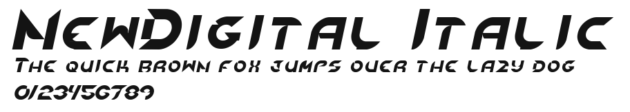 NewDigital Italic Preview