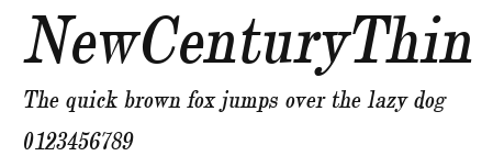 NewCenturyThin Preview