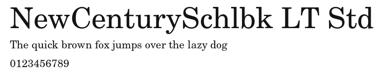 NewCenturySchlbk LT Std Preview